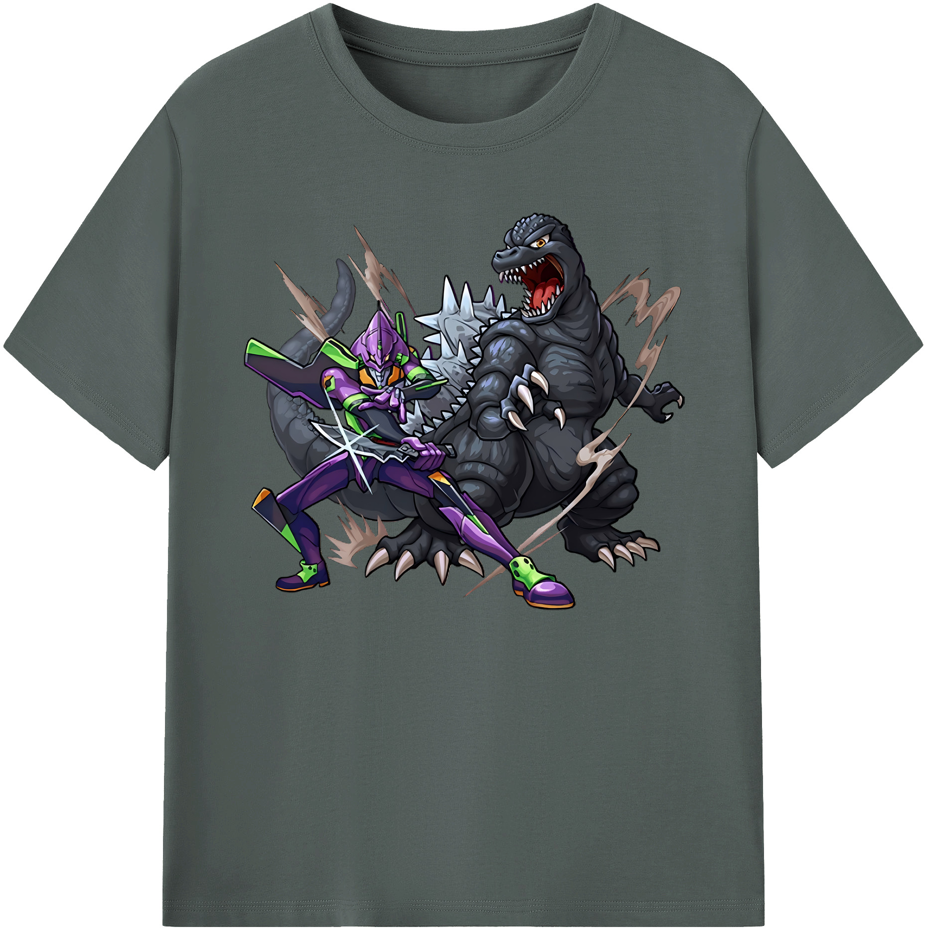 （画像用） EVA 新世紀エヴァンゲリオン 綿100％ メンズ半袖Tシャツ｜肌触りやわらか＆通気性
